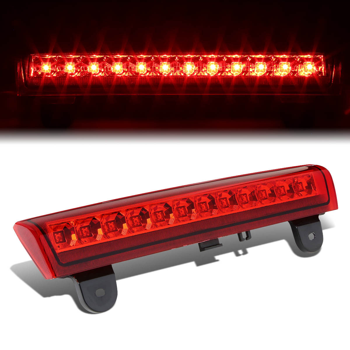 Nuvision Lighting, 00-06 Chevy Suburban GMC Yukon XL 1500 2500 LED 3rd Brake Light - Red Lens