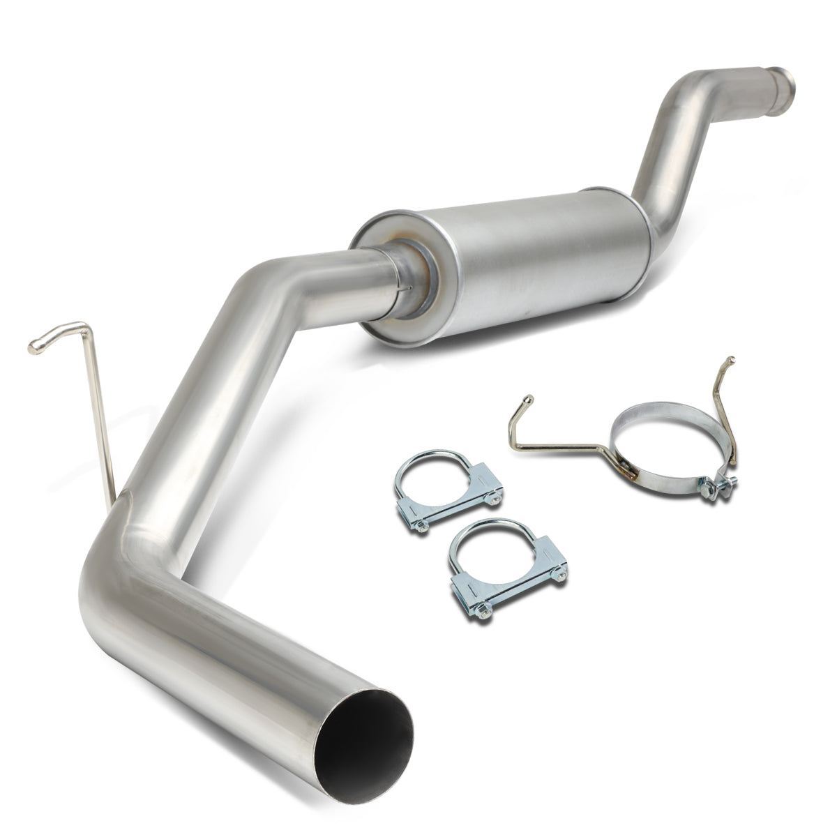 J2 Engineering, 00-06 Toyota Tundra 3 in. OD Catback Exhaust System w/Louvered Core Muffler