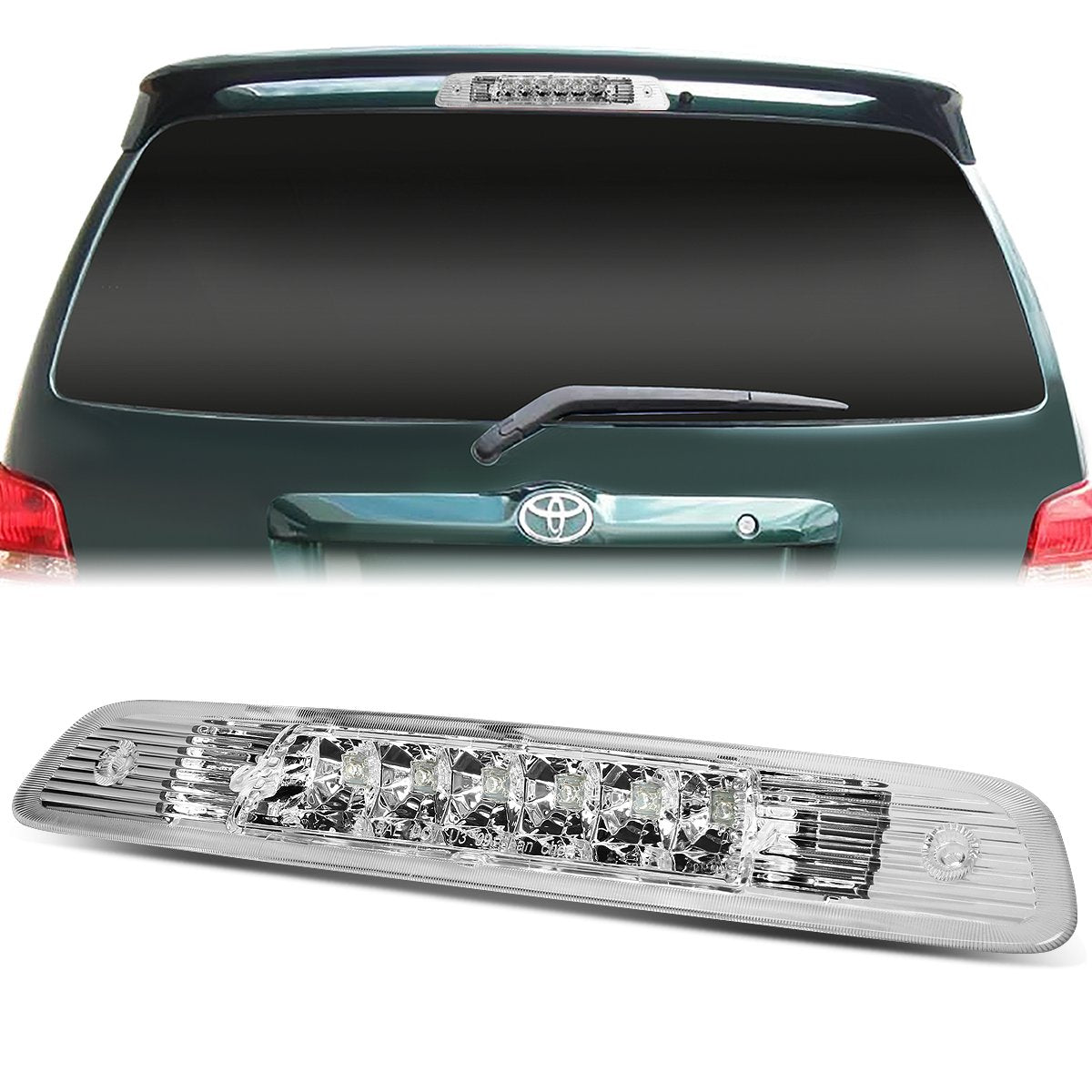 Nuvision Lighting, 01-03 Toyota Highlander LED 3rd Brake Light - Clear Lens