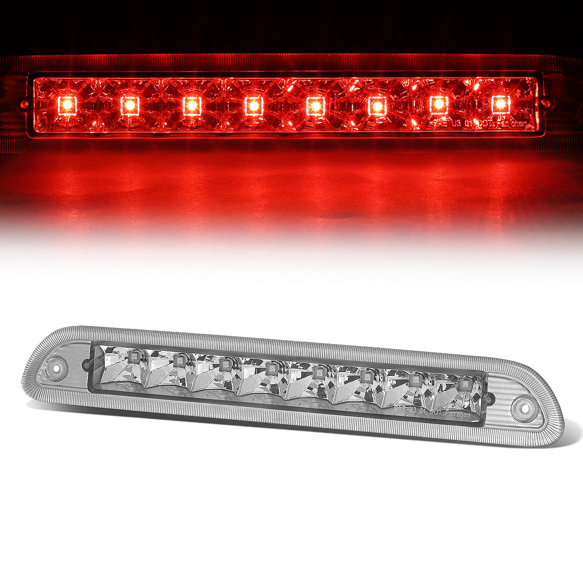 Nuvision Lighting, 01-07 Ford Escape Mercury Mariner LED 3rd Brake Light - Clear Lens