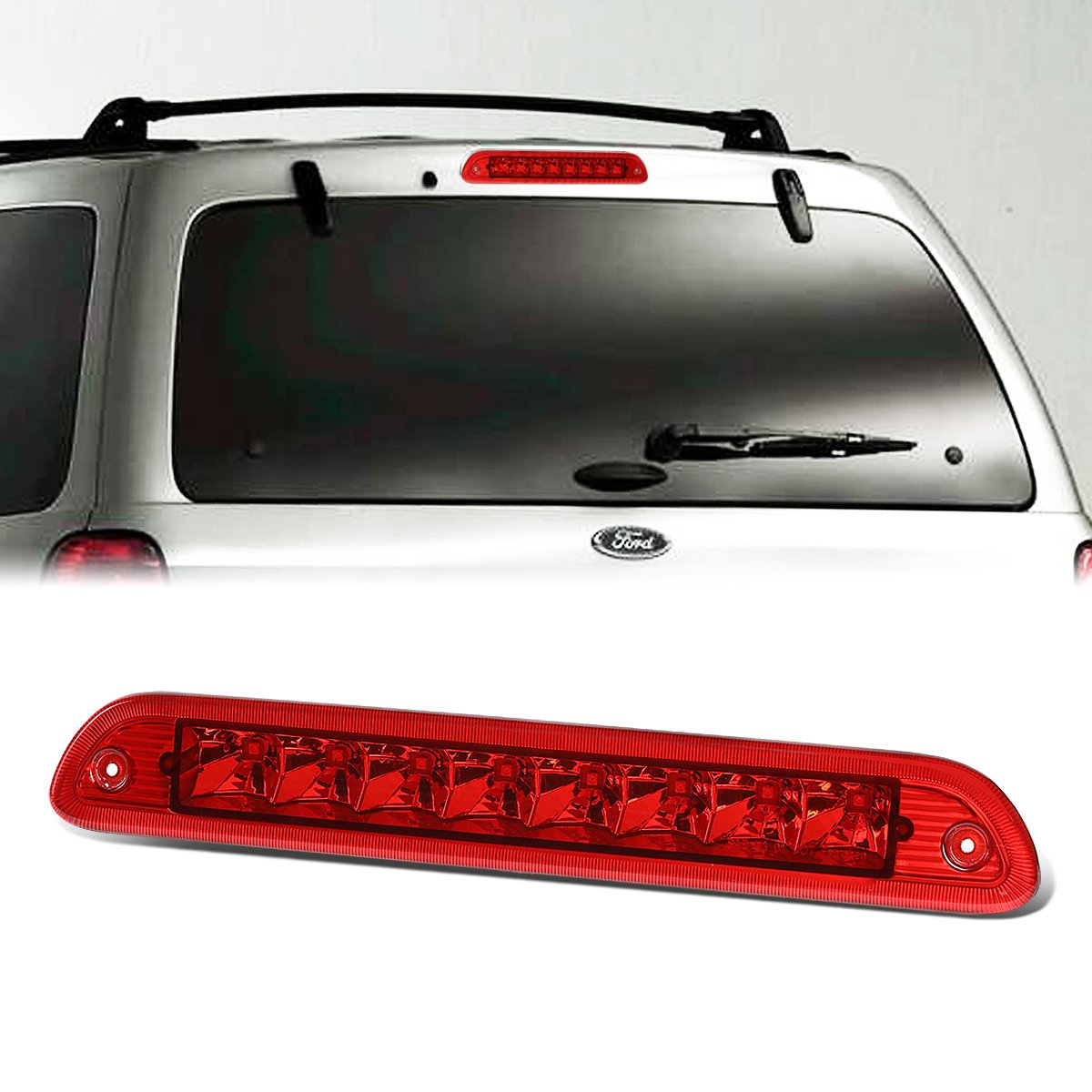 Nuvision Lighting, 01-07 Ford Escape Mercury Mariner LED 3rd Brake Light - Red Lens