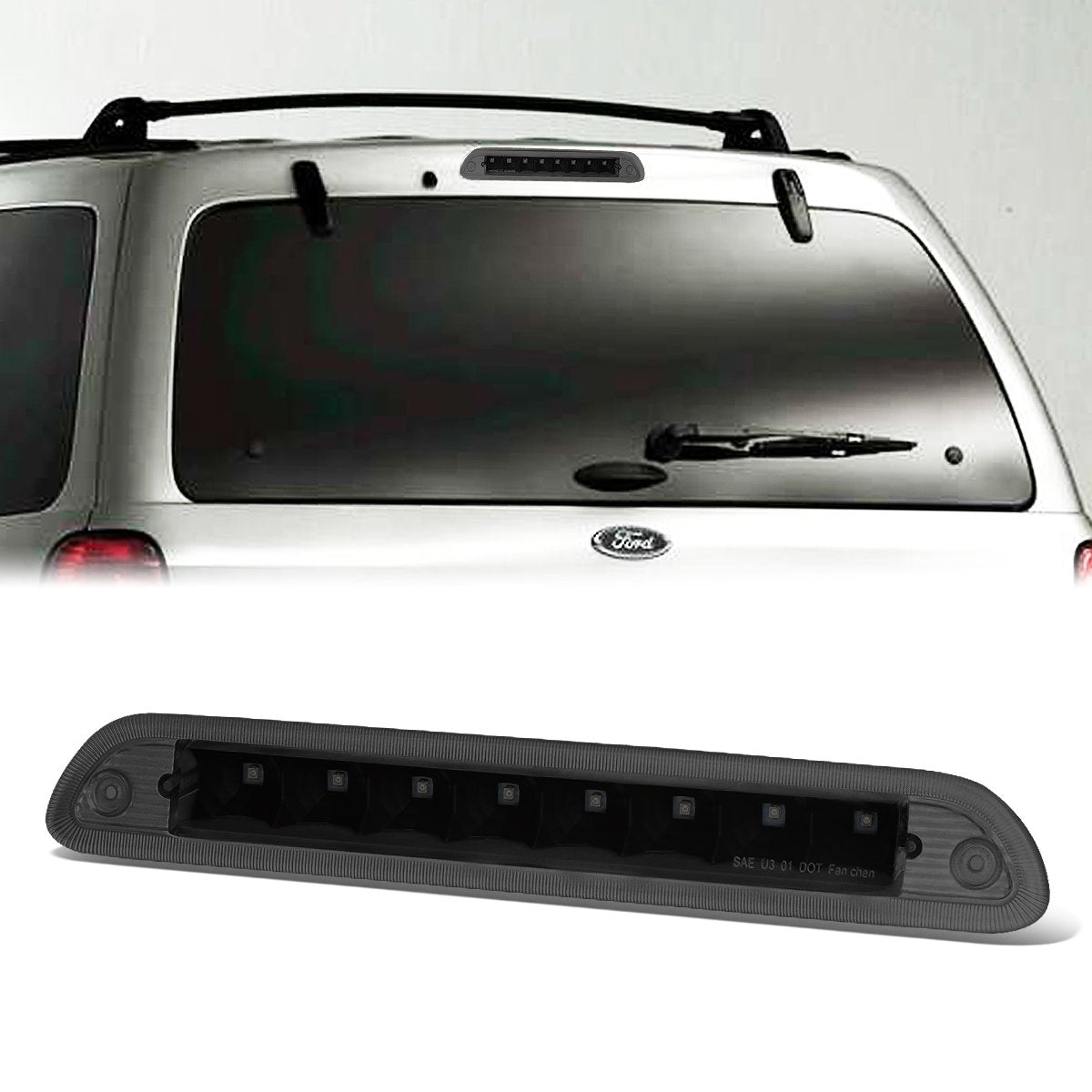 Nuvision Lighting, 01-07 Ford Escape Mercury Mariner LED 3rd Brake Light - Tinted Lens