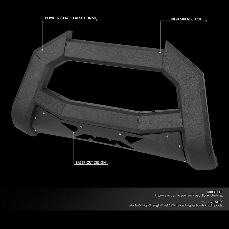 J2 Engineering, 02-05 Dodge Ram 1500 2500 3500 Front Bumper Grille Guard - Carbon Steel