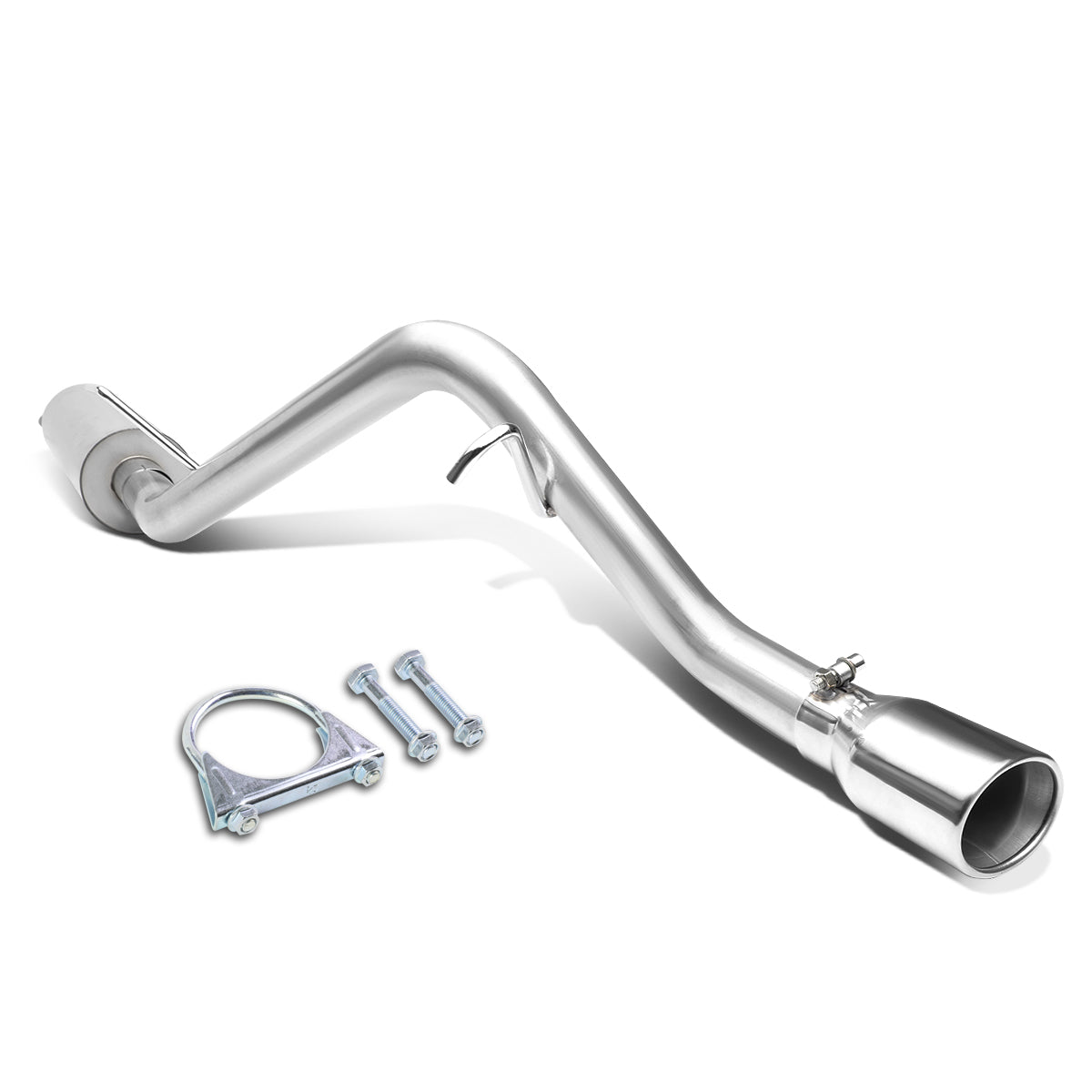 J2 Engineering, 02-07 Jeep Liberty Catback Exhaust System w/4.5 in. OD Muffler Tip