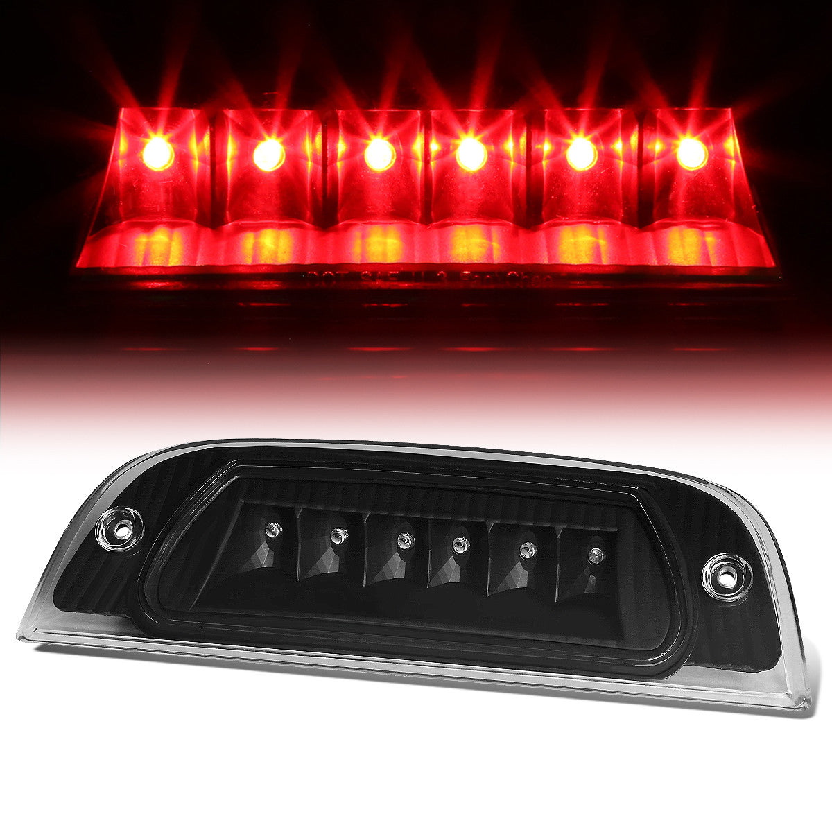 Nuvision Lighting, 02-07 Jeep Liberty LED 3rd Brake Light - Black Housing