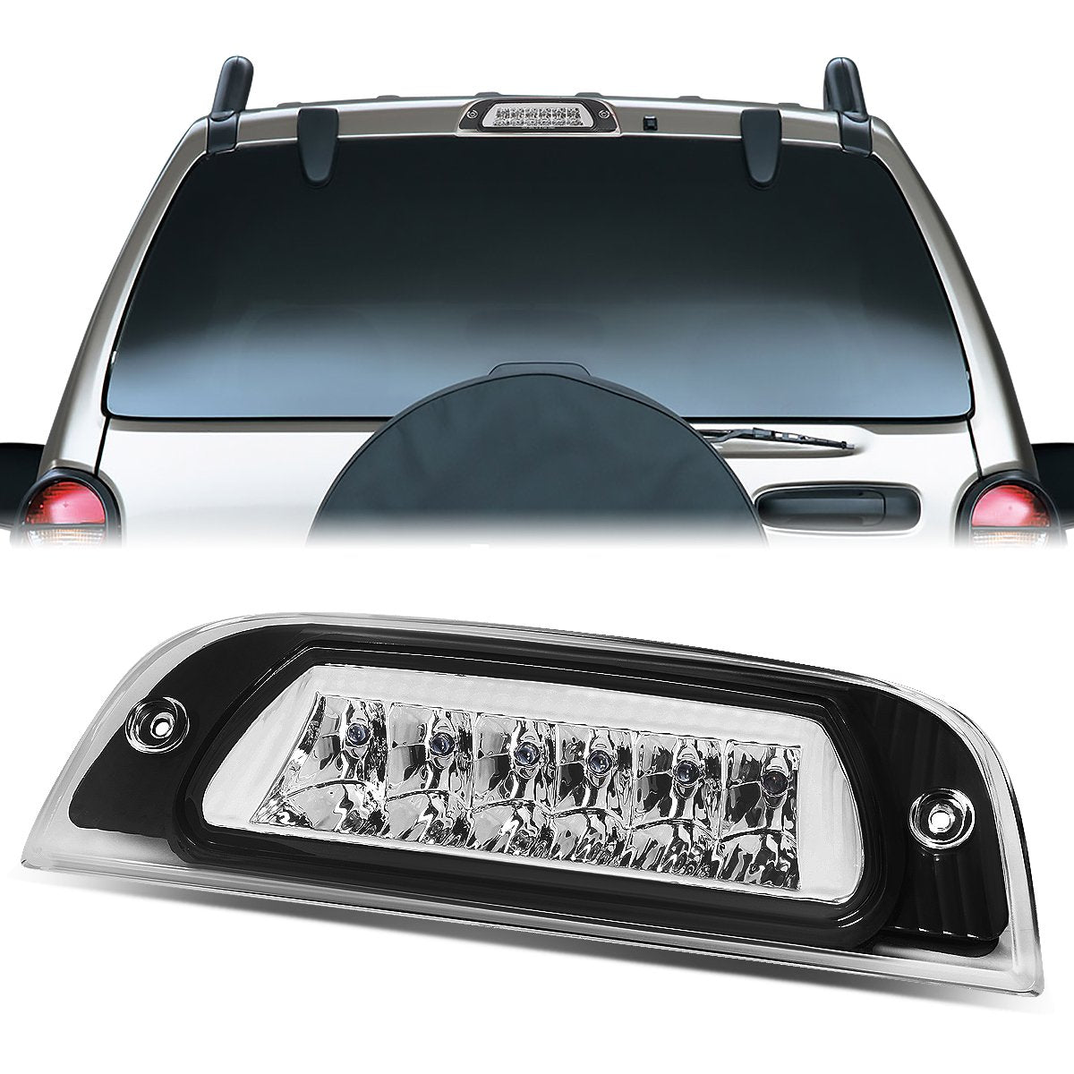 Nuvision Lighting, 02-07 Jeep Liberty LED 3rd Brake Light - Clear Lens