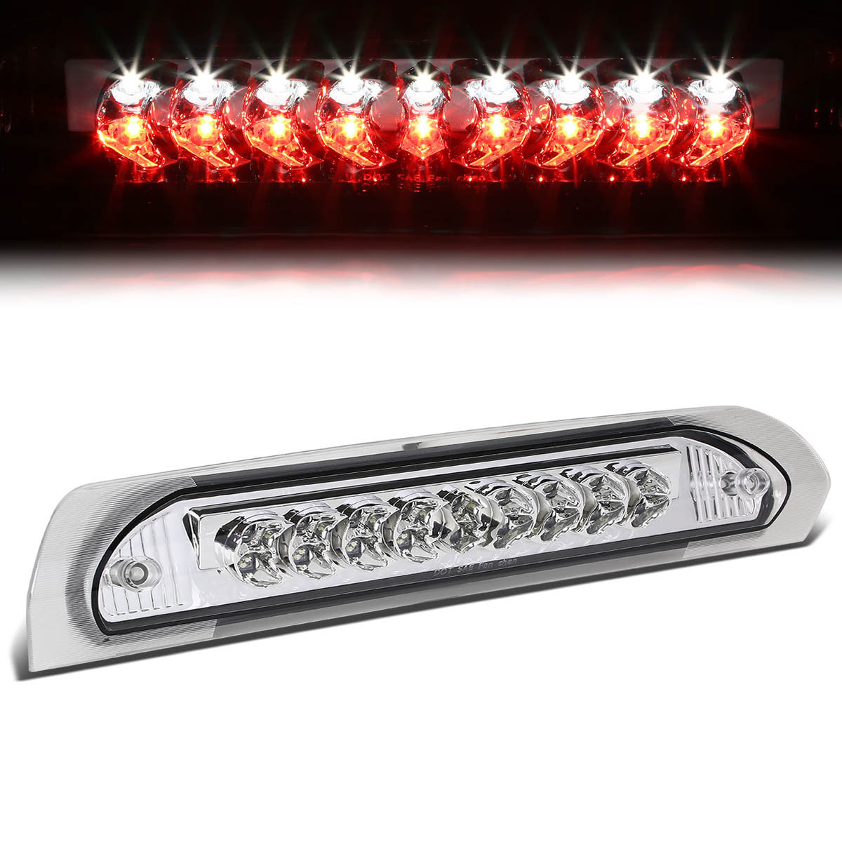 Nuvision Lighting, 02-09 Dodge Ram 1500 2500 3500 LED 3rd Brake Light+Cargo Lamp - Clear Lens