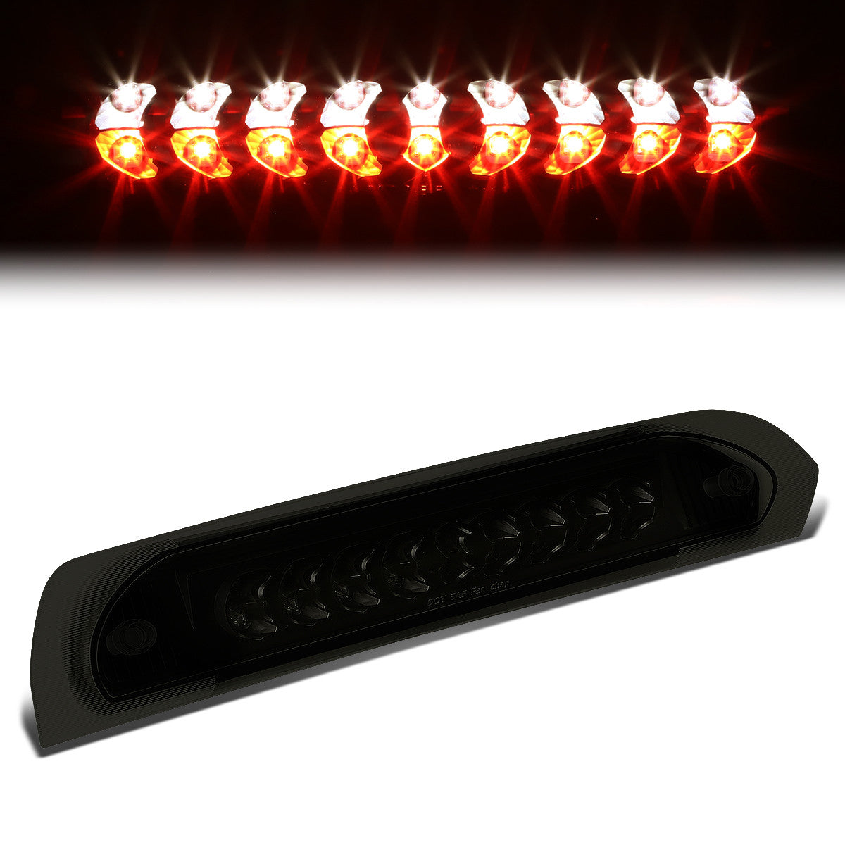 Nuvision Lighting, 02-09 Dodge Ram 1500 2500 3500 LED 3rd Brake Light+Cargo Lamp - Tinted Lens