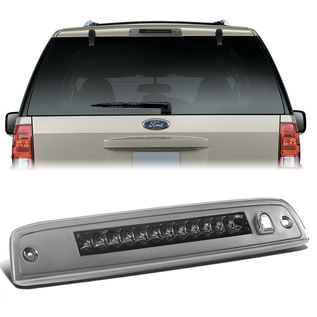 Nuvision Lighting, 03-16 Ford Expedition Lincoln Navigator LED 3rd Brake Light - Smoked Lens