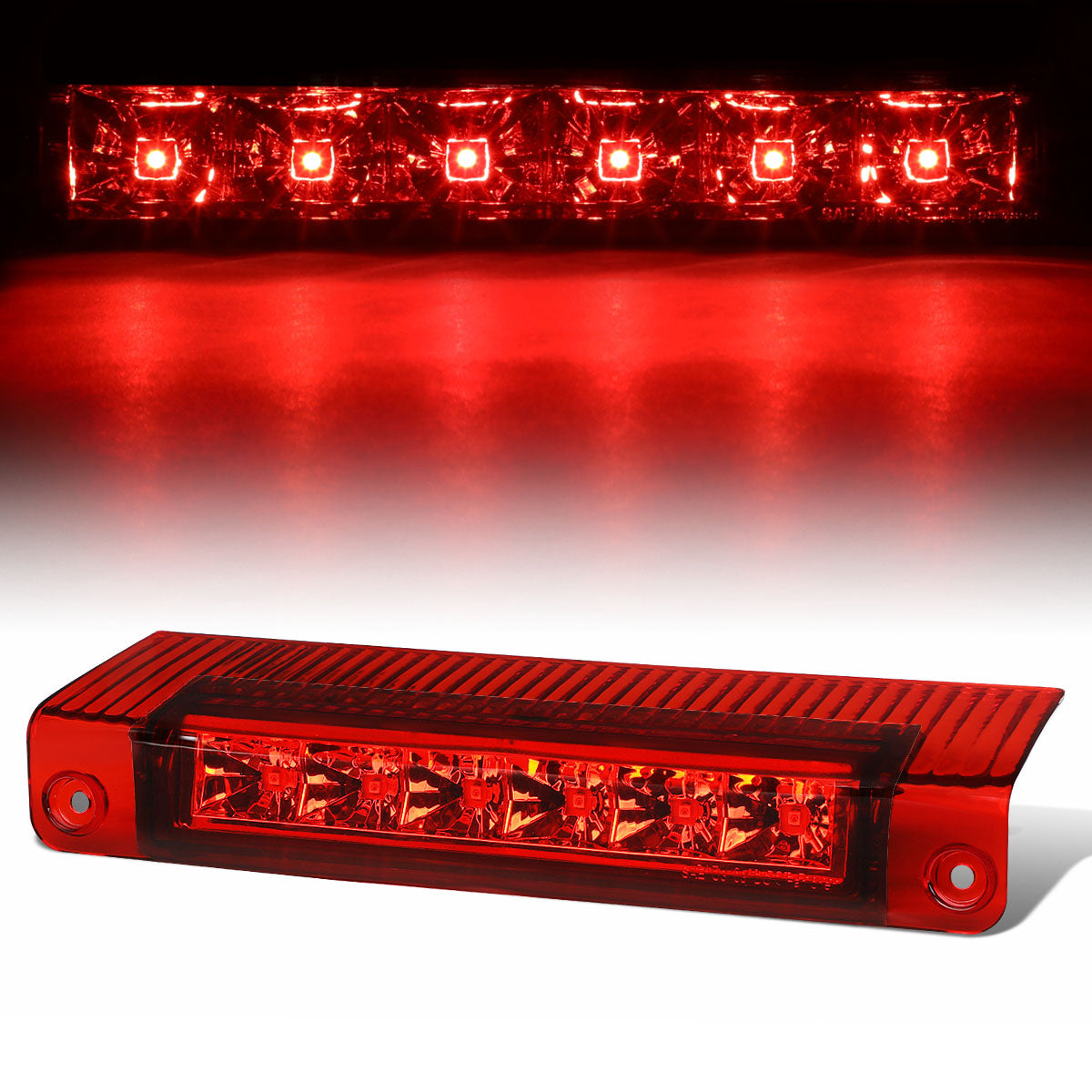 Nuvision Lighting, 03-17 Chevy Express GMC Savana 1500 2500 3500 LED 3rd Brake Light - Red Lens