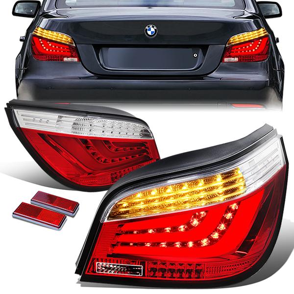 Nuvision Lighting, 04-07 BMW E60 525i 525xi 530i 530xi 545i 550i M5 Sedan LED Bar Rear Brake Tail Lights