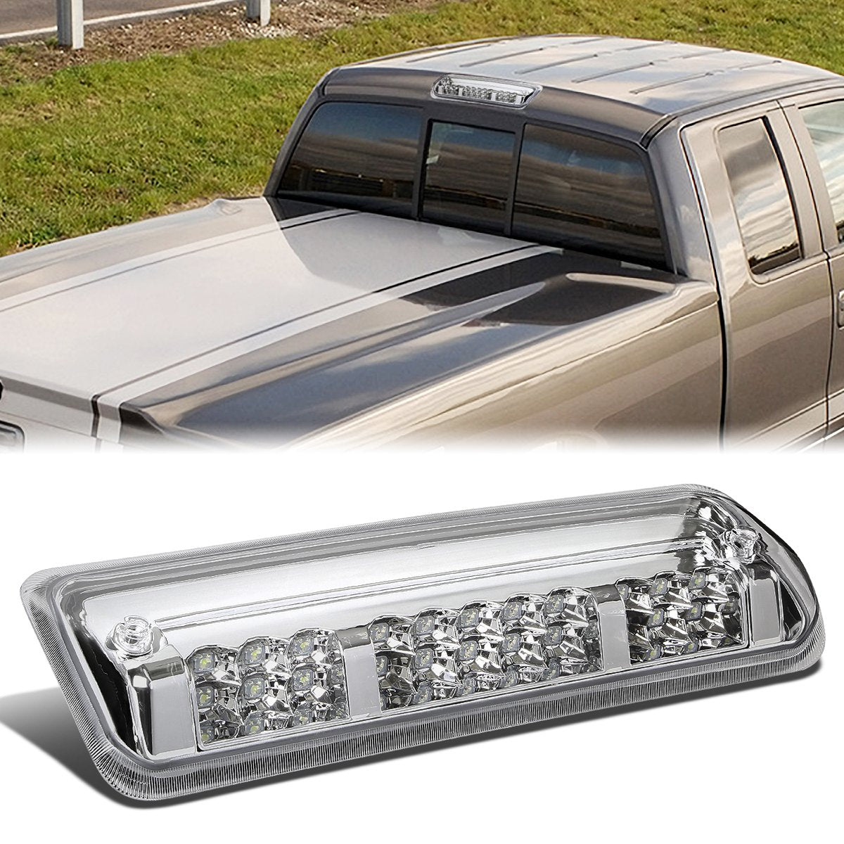 Nuvision Lighting, 04-08 Ford F150 Lincoln Mark LT LED 3rd Brake Light+Cargo Lamp - Clear Lens