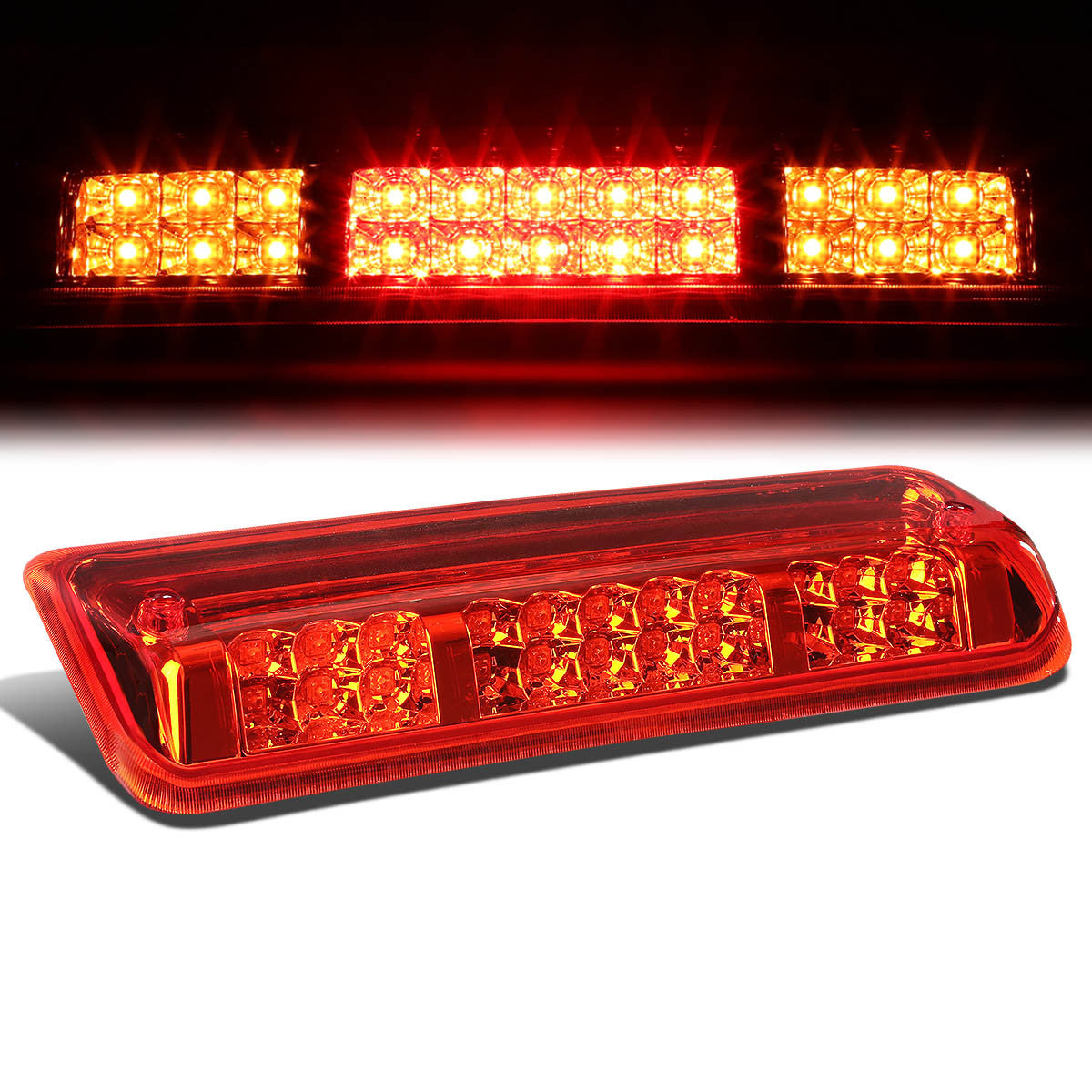 Nuvision Lighting, 04-08 Ford F150 Lincoln Mark LT LED 3rd Brake Light+Cargo Lamp - Red Lens