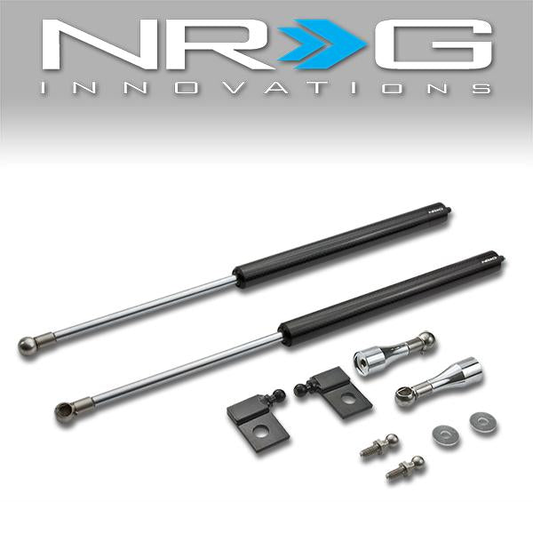 NRG Innovations, 04-11 Mazda RX-8 92-03 Protege Carbon Fiber Hood Damper - HD-150CF