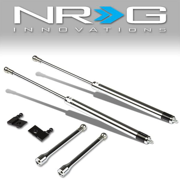NRG Innovations, 04-11 Mazda RX-8 92-03 Protege Stainless Steel Hood Damper - HD-150