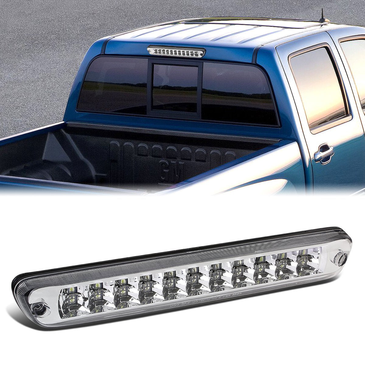 Nuvision Lighting, 04-12 Chevy Colorado GMC Canyon LED 3rd Brake Light+Cargo Lamp - Clear Lens