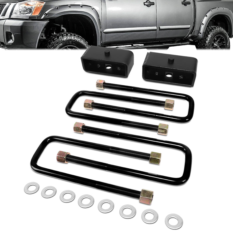 J2 Engineering, 04-15 Nissan Titan 2 in. Rear Lift Block Kit (2WD)