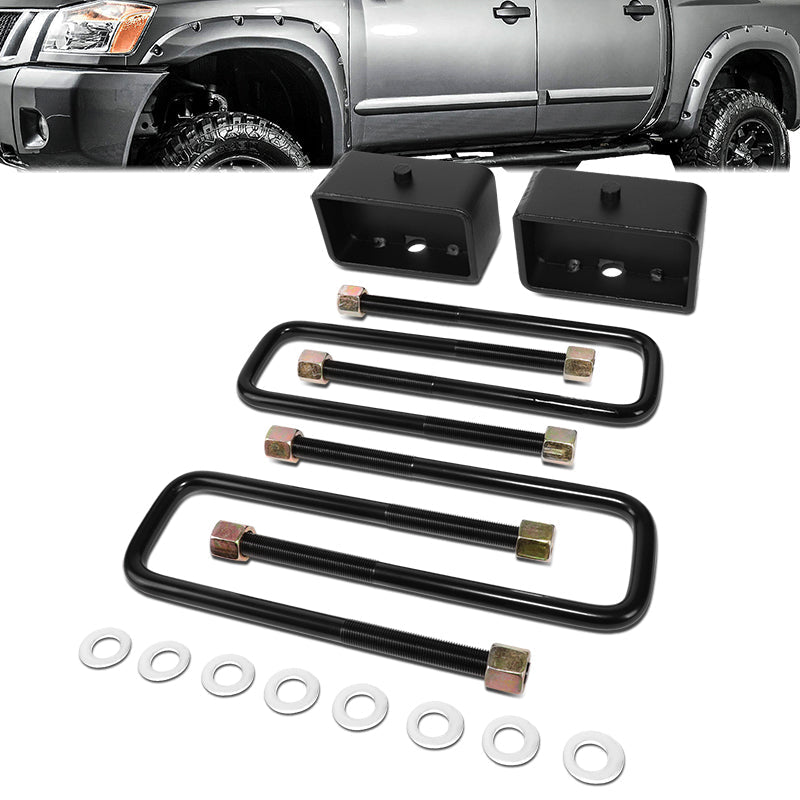 J2 Engineering, 04-15 Nissan Titan 3 in. Rear Lift Block Kit (2WD)