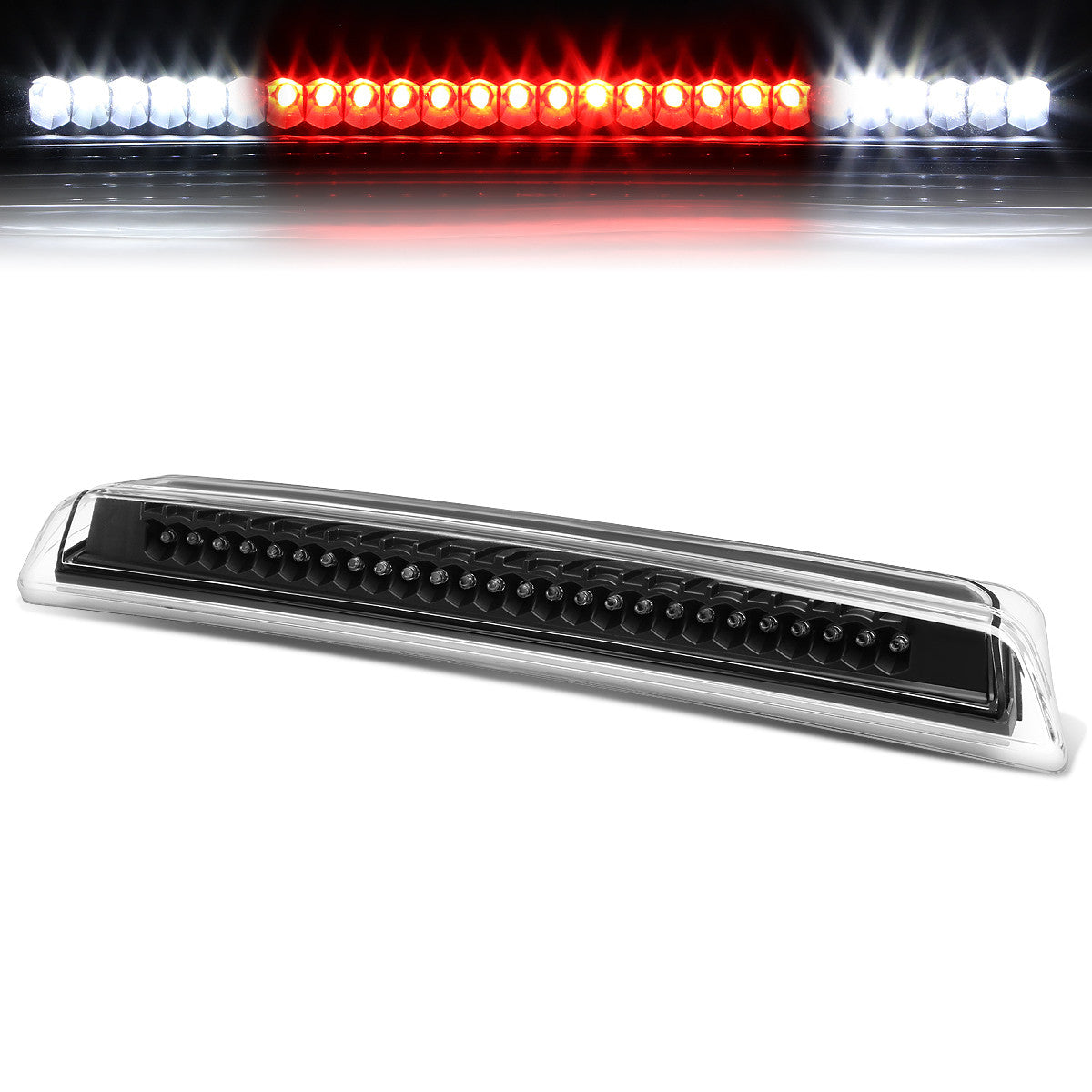 Nuvision Lighting, 04-15 Nissan Titan Frontier LED 3rd Brake Light+Cargo Lamp - Black Housing