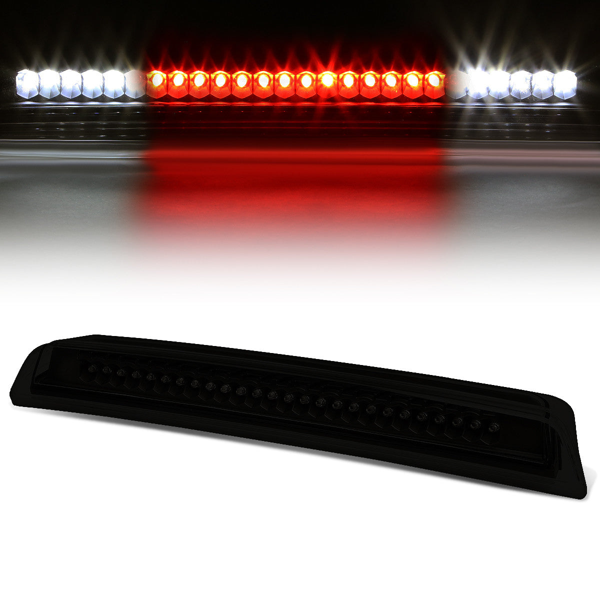 Nuvision Lighting, 04-15 Nissan Titan Frontier LED 3rd Brake Light+Cargo Lamp - Tinted Lens