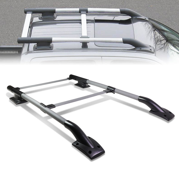 DNA Motoring, 05-17 Nissan Frontier 4-Door Roof Rack w/Adjustable Cross Bar - Aluminum