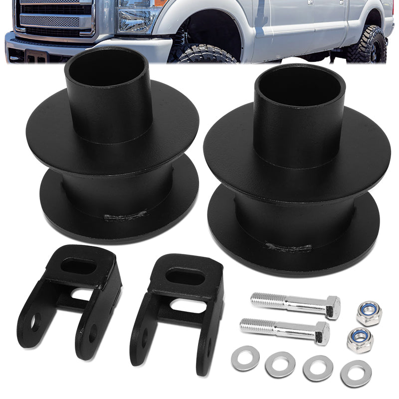 J2 Engineering, 05-22 Ford F250 / F350 Super Duty 3 in. Front Leveling Spacer Kit+ Shock Extender (4WD)