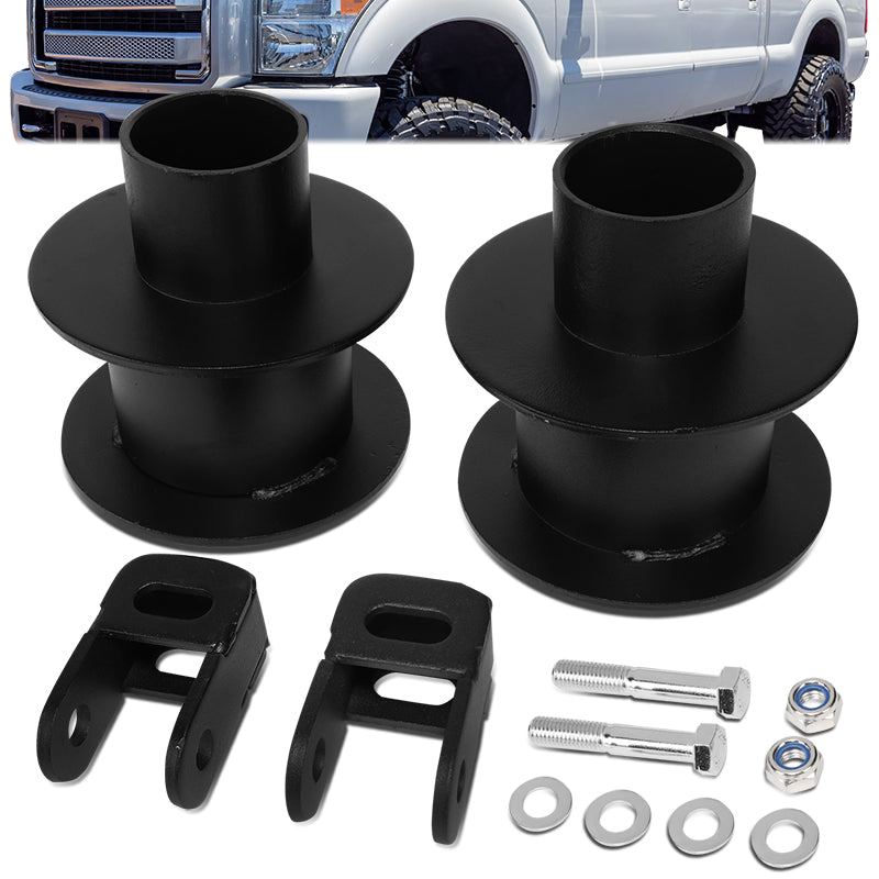 J2 Engineering, 05-22 Ford F250 / F350 Super Duty 3.5 in. Front Leveling Spacer Kit+ Shock Extender (4WD)