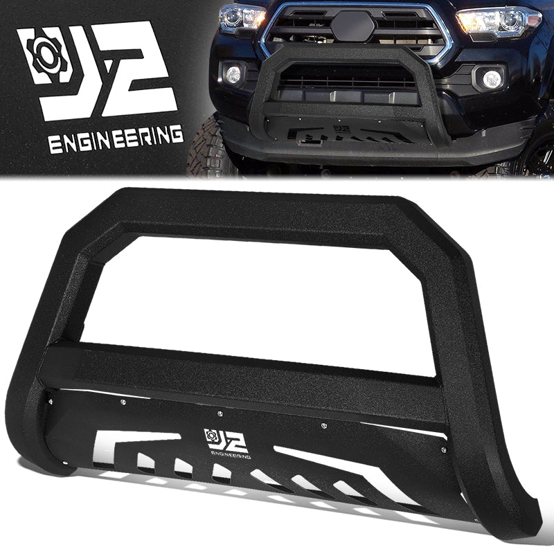 J2 Engineering, 05-22 Toyota Tacoma Box Beam Front Bumper Grille Guard - Carbon Steel