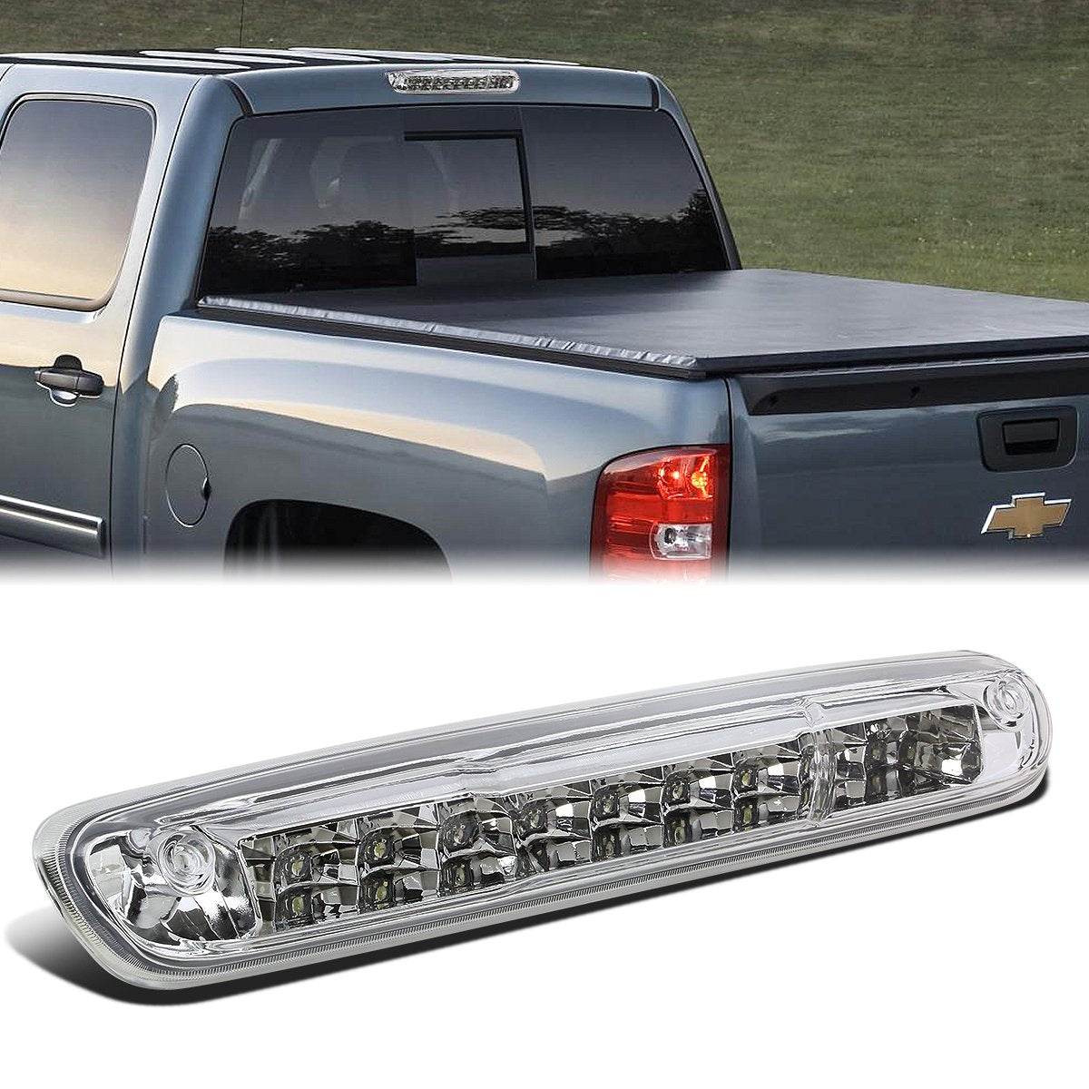 Nuvision Lighting, 07-14 Chevy Silverado GMC Sierra LED 3rd Brake Light+Cargo Lamp - Clear