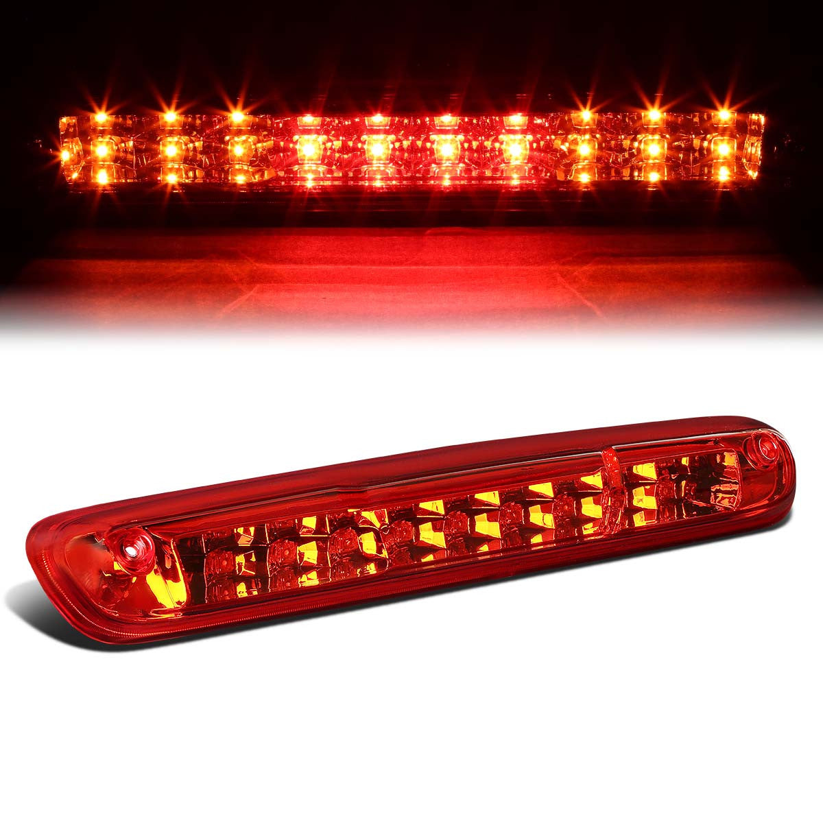 Nuvision Lighting, 07-14 Chevy Silverado GMC Sierra LED 3rd Brake Light+Cargo Lamp - Red