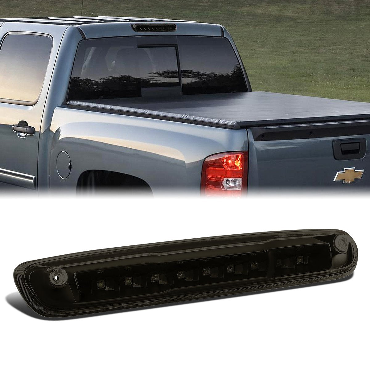 Nuvision Lighting, 07-14 Chevy Silverado GMC Sierra LED 3rd Brake Light+Cargo Lamp - Tinted