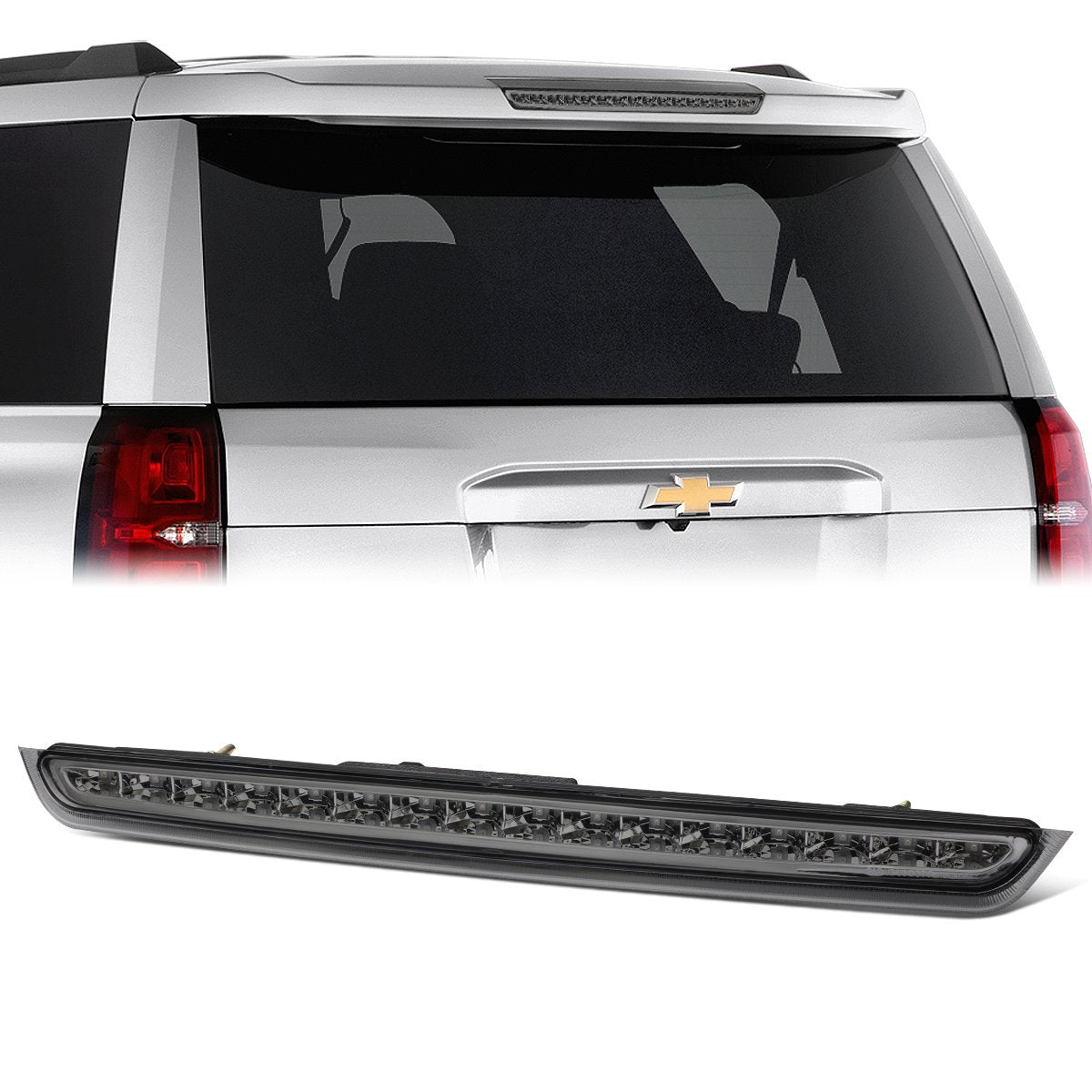 Nuvision Lighting, 07-14 Chevy Suburban GMC Yukon XL 1500 2500 LED 3rd Brake Light - Smoked Lens