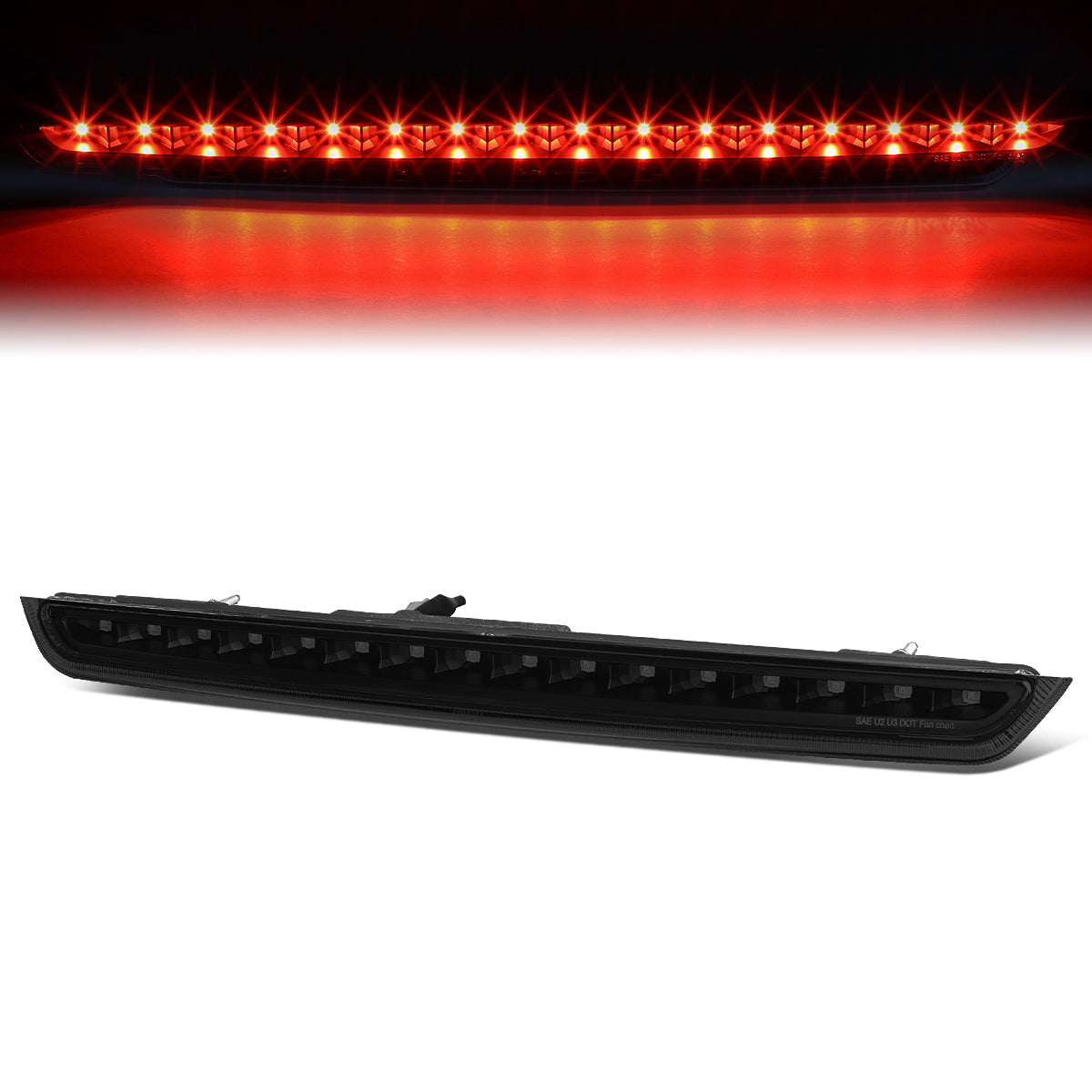 Nuvision Lighting, 07-14 Chevy Suburban GMC Yukon XL 1500 2500 LED 3rd Brake Light - Tinted Lens