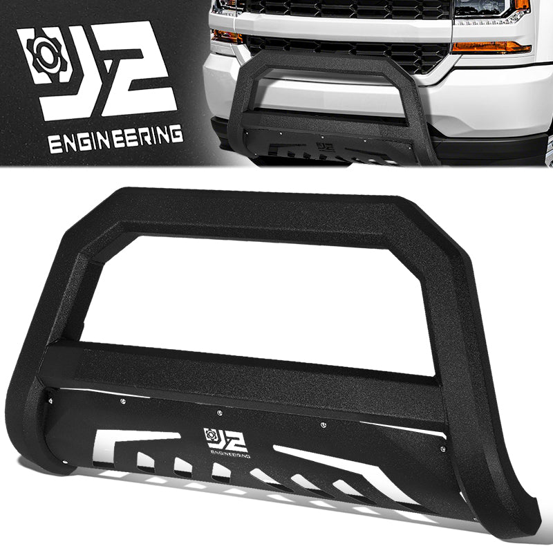 J2 Engineering, 07-18 GMC Sierra Chevy Silverado Yukon XL Front Bumper Grill Guard - Carbon Steel