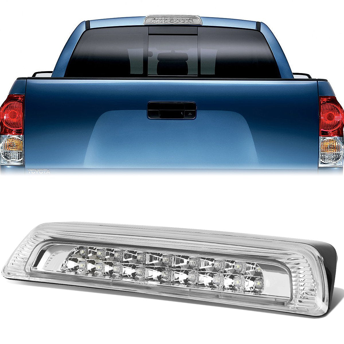 Nuvision Lighting, 07-18 Toyota Tundra LED 3rd Brake Light+Cargo Lamp - Clear Lens