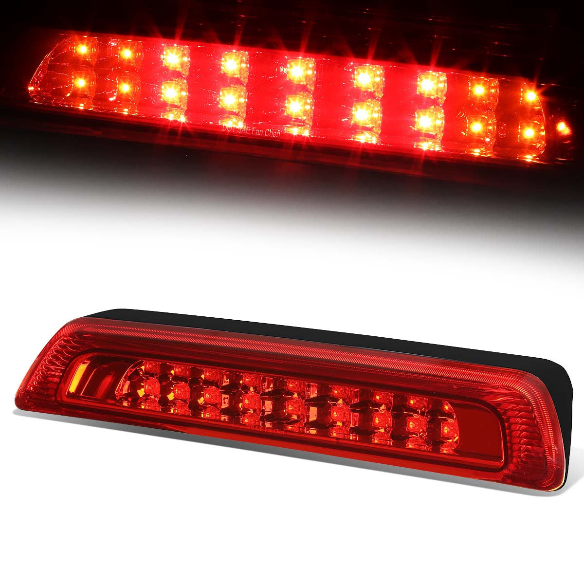 Nuvision Lighting, 07-18 Toyota Tundra LED 3rd Brake Light+Cargo Lamp - Red Lens