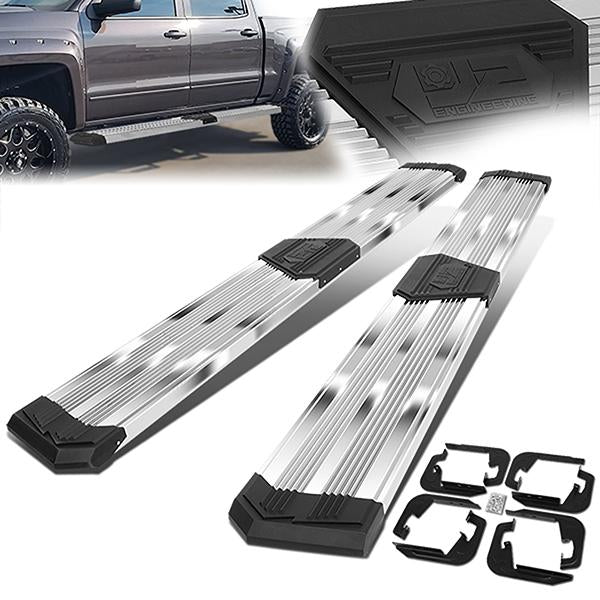 J2 Engineering, 07-19 Chevy Silverado GMC Sierra Crew Cab 10 in. Flat Step Bar Running Boards