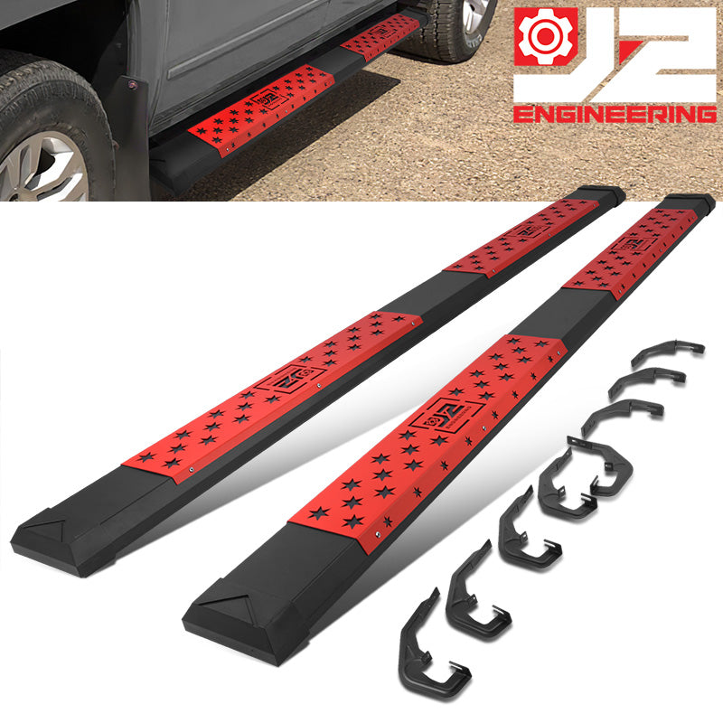 J2 Engineering, 07-19 Chevy Silverado GMC Sierra Crew Cab 6 in. Flat Step Running Boards