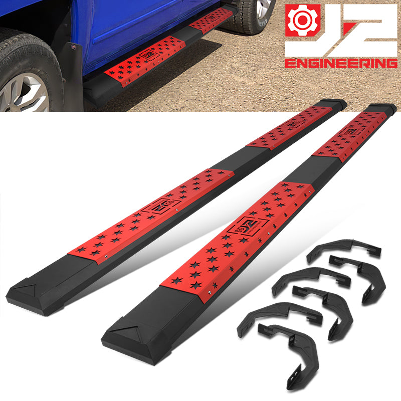 J2 Engineering, 07-19 Chevy Silverado GMC Sierra Extended Cab 6 in. Flat Step Running Boards