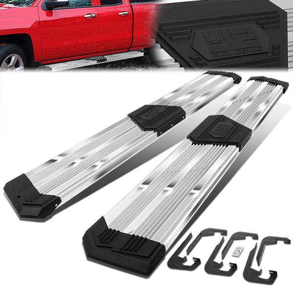 J2 Engineering, 07-19 Silverado Sierra Extended Cab 10 in. Wide Pleated Step Bar Running Board