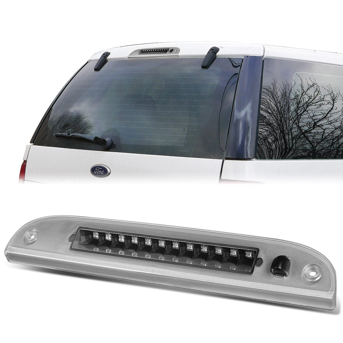 Nuvision Lighting, 08-12 Ford Escape Mercury Mariner LED 3rd Brake Light - Black Housing