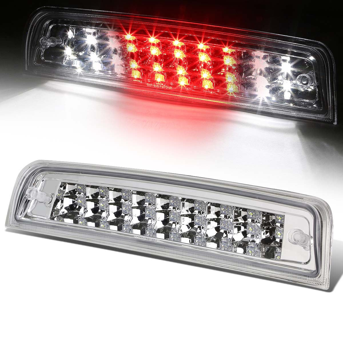 Nuvision Lighting, 09-17 Dodge Ram 1500 2500 3500 LED 3rd Brake Light+Cargo Lamp - Clear Lens