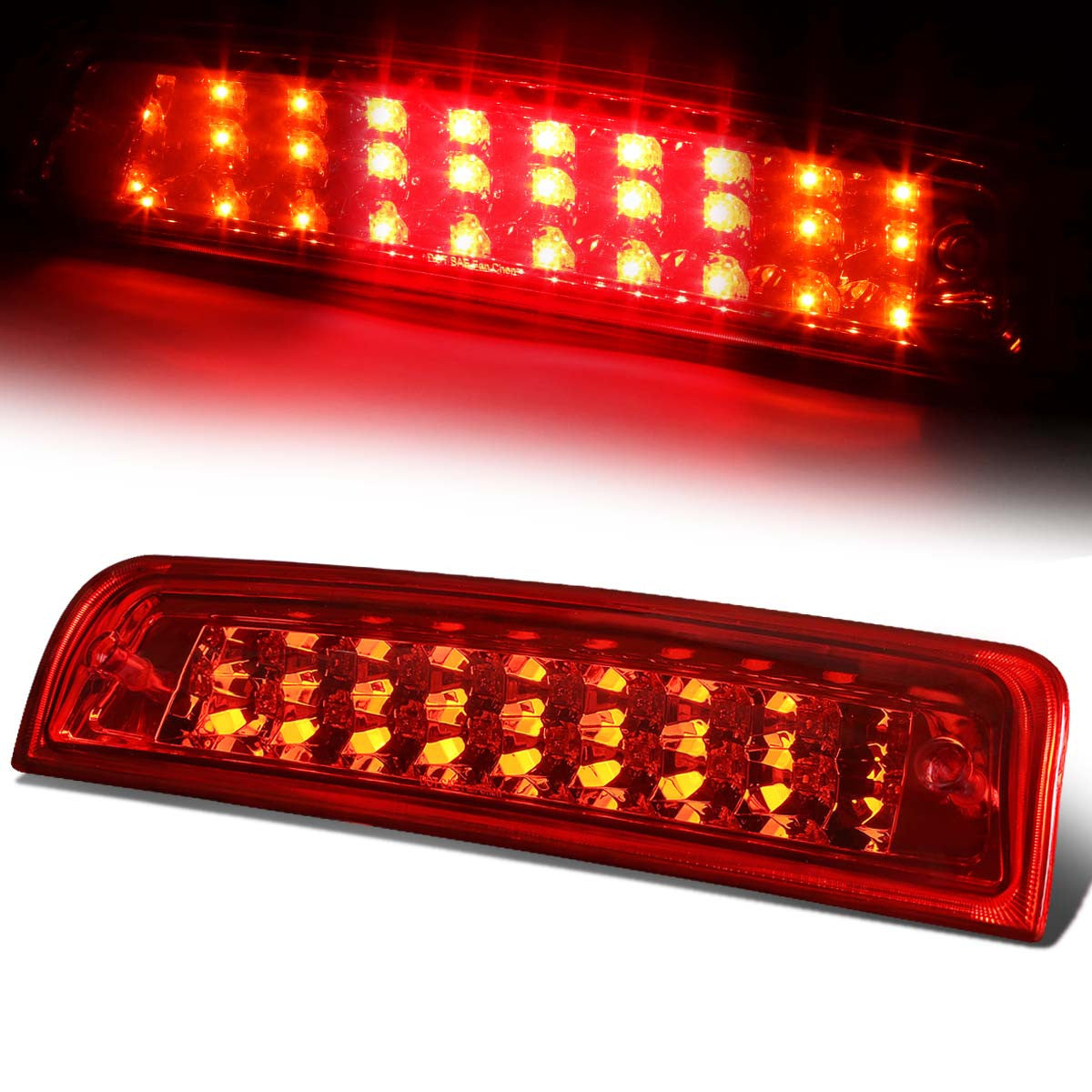 Nuvision Lighting, 09-17 Dodge Ram 1500 2500 3500 LED 3rd Brake Light+Cargo Lamp - Red Lens