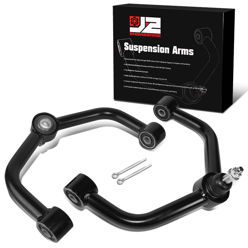 J2 Engineering, 09-22 Dodge Ram 1500 2 in. -4 in. Lift Front Upper Control Arms - Black