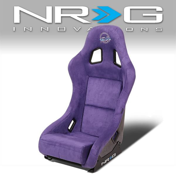 NRG Innovations, 1 Piece Medium Alcantara Fabric Prisma Fixed Bucket Racing Seat - FRP-303PP-PRISMA