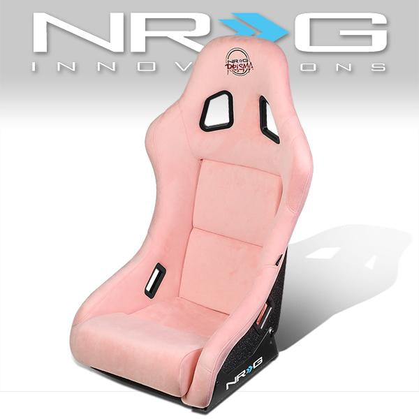 NRG Innovations, 1-Piece Medium Size Alcantara Bucket Racing Seat - FRP-303PK