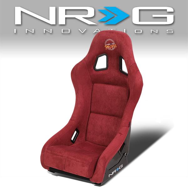 NRG Innovations, 1-Piece Medium Size Alcantara Cover Bucket Racing Seat - FRP-303MAR-PRISMA