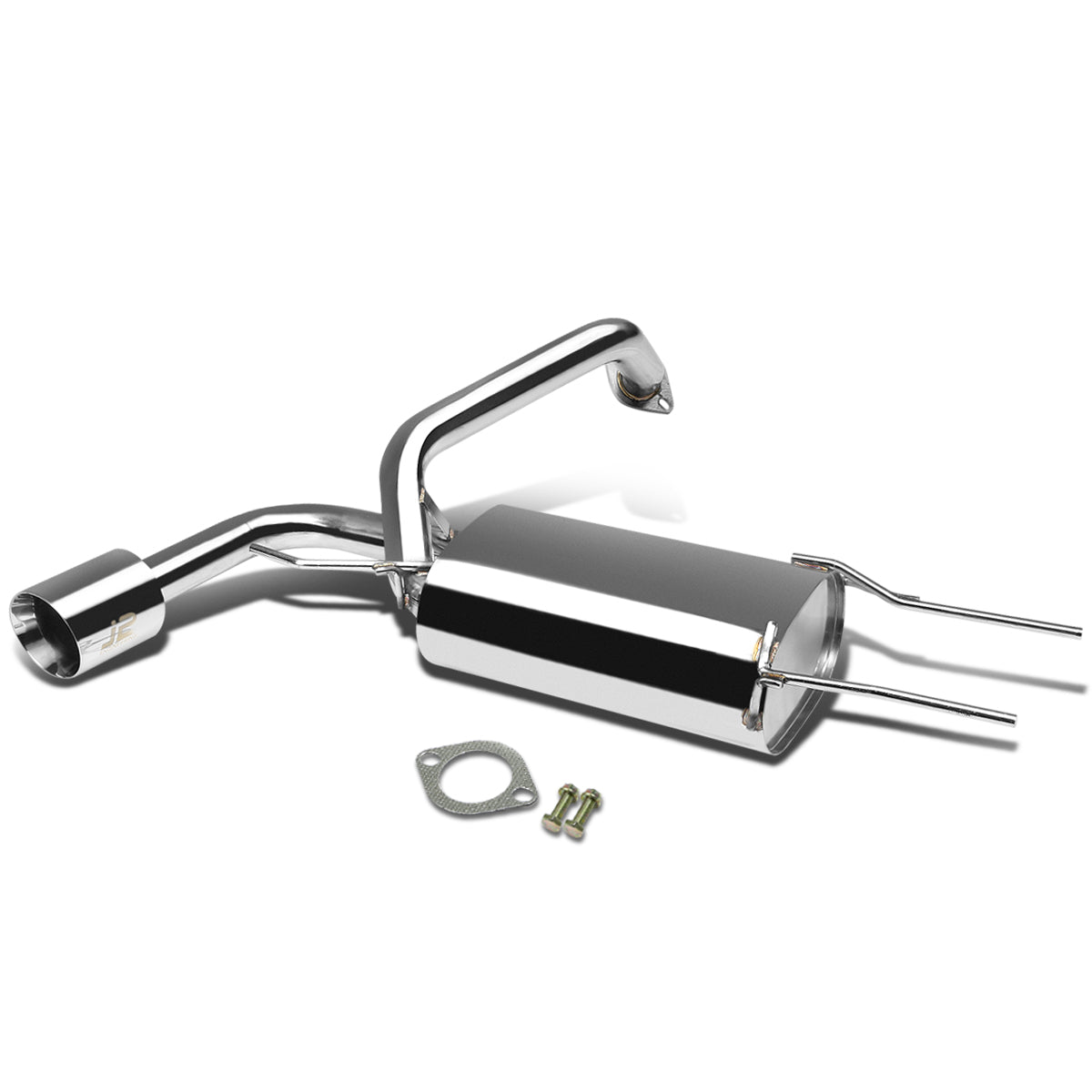 J2 Engineering, 10-13 Mazda 3 Hatchback 2.0L Axle-Back Exhaust w/4.5 in. Muffler Tip - Stainless Steel