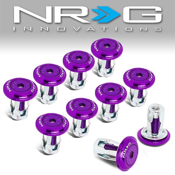 NRG Innovations, 10Pcs 20mm Wide Aluminum Fender Washer Kit w/Rivnut Tool - FW-150PP