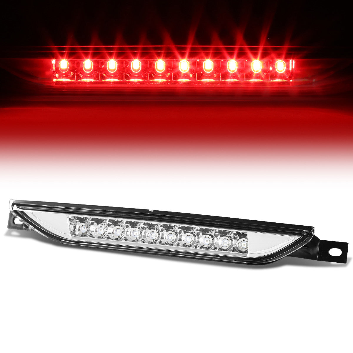 Nuvision Lighting, 11-17 Dodge Durango Jeep Grand Cherokee WK2 LED 3rd Brake Light - Clear Lens